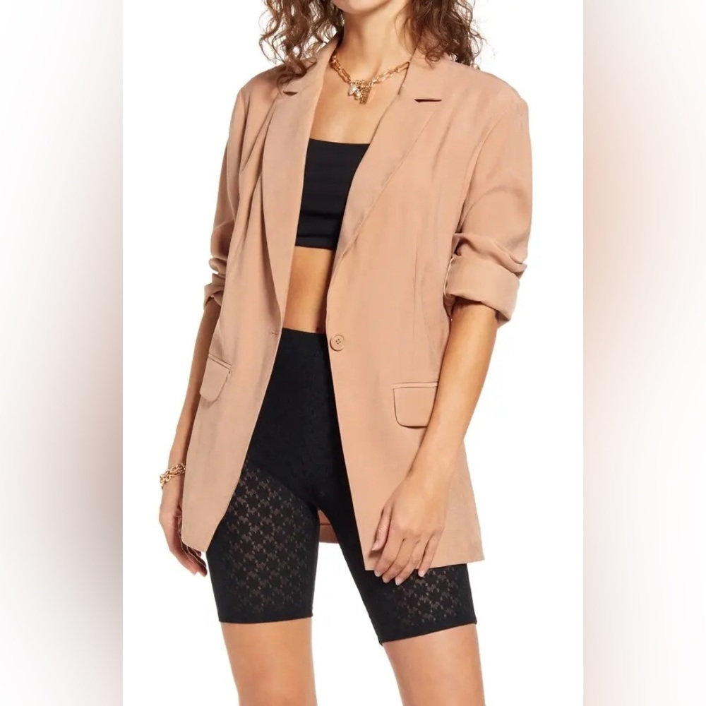 Open Edit • Camel Blazer